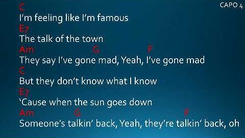 Talking to the moon by Bruno Mars Lyrics and Chords