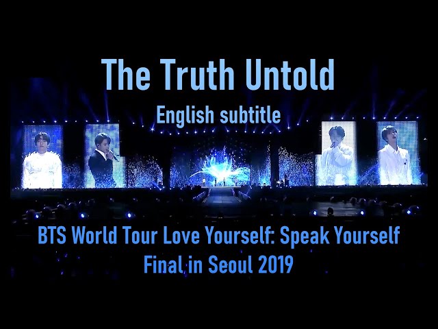 15. The Truth Untold @ BTS Tour LY: Speak Yourself Final Seoul 2019 [ENG SUB] [Full HD] class=