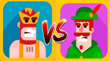 Bowmasters - Gameplay Walkthrough 40 Epic Wins - New Characters SPECTACULAR LUCHANO Vs ROBIN