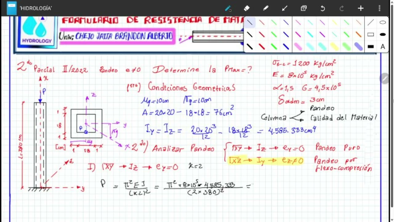 COLUMNA BAJO CARGA EXCÉNTRICA (EJ 3)