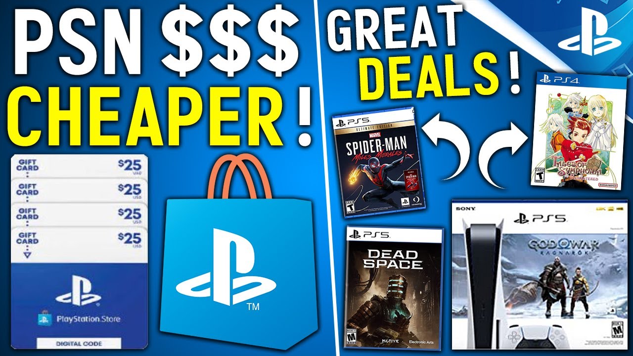 Get PSN $$$ CHEAPER Right Now + Awesome New PS4/PS5 Deals New PS5 Console + More! -