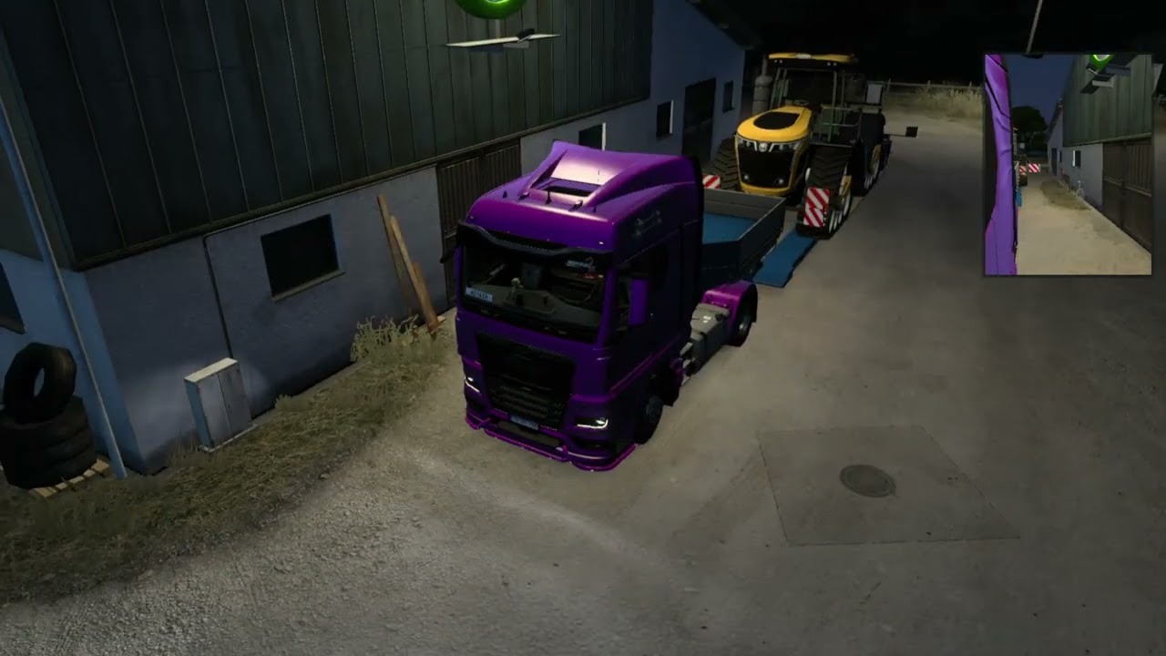 Euro Truck Simulator 2 MAN  ile burgu vagonu teslim edip 25 tonluk paletli traktörü alıyorum.
