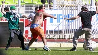 Colo Colo vs Santiago Wanderers. Violent clashes between fans sees match abandoned before kick-off