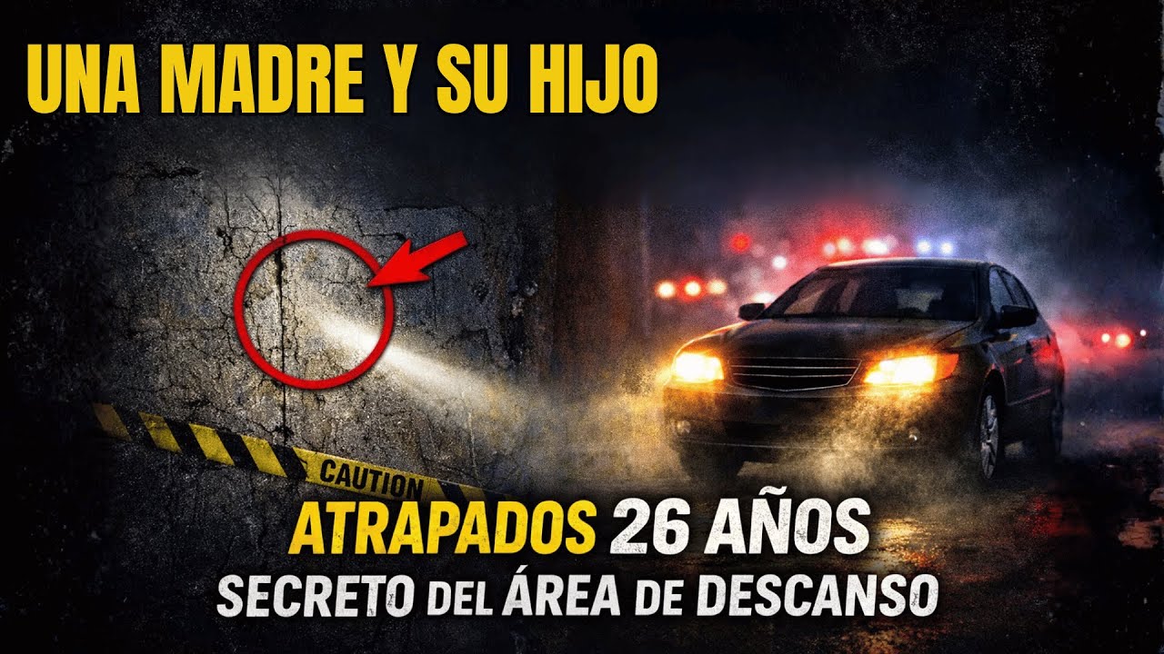 Una madre y su hijo atrapados detrás de la pared de un área de descanso, durante 26 años