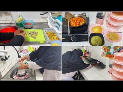 MASIH BERTAHAN DENGAN STOK YANG ADA DI KULKAS. MASAK SEADANYA. LANJUT BERES² DAPUR