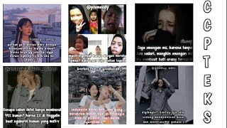 Kumpulan CCP Teks lucu,kekinian & keren abiz⚡✨||part 30||