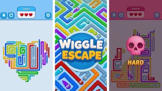 Wiggle Escape: Snake Puzzle Levels 1-20 Gameplay 