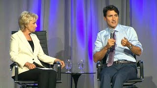 Trudeau speaks at Canadian Women in the World summit
