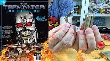 Build the Terminator T-800 Issue 3 - Right Arm Components and First Finger ( Speed Build )