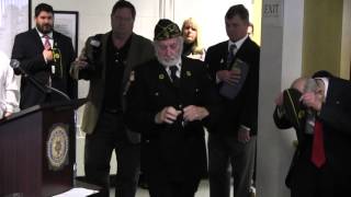 Dedication of POW/MIA Empty Chair at the Pelham Town Hall, Pelham, New Hampshire November 11, 2015