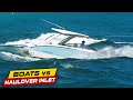 THIS IS WHAT HAPPENS WHEN YOU GO TOO SLOW AT HAULOVER INLET! | Boats vs Haulover Inlet