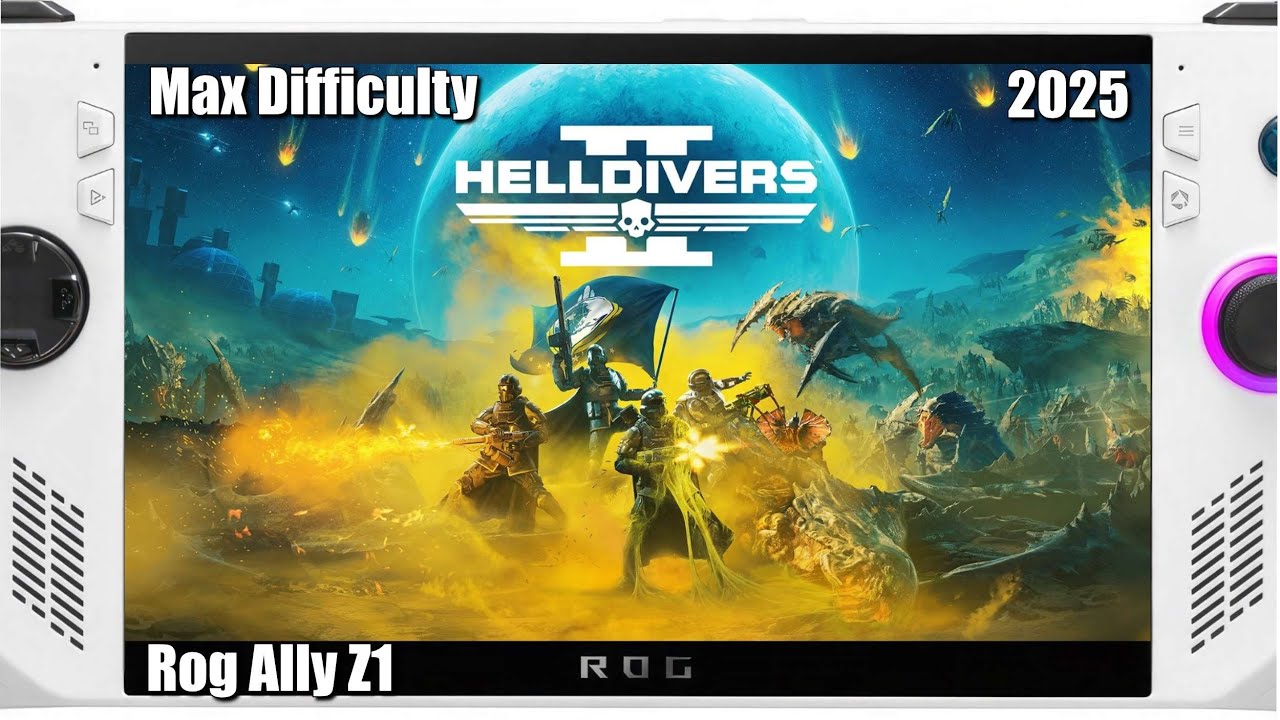 Helldivers 2 | Rog Ally Z1 | Performance Test | Highest Difficulty!