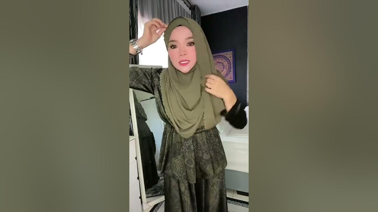 Shawl sulam tutorial for raya - YouTube