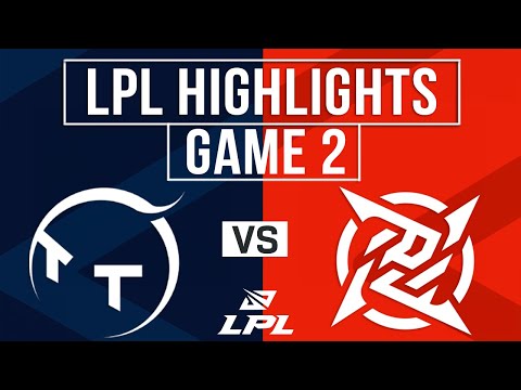 TT vs NIP Highlights Game 2 | LPL 2026 Split 1 | ThunderTalk Gaming vs Ninjas in Pyjamas