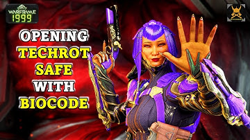 Find BIOCODES for TECHROT safe in WARFRAME 1999