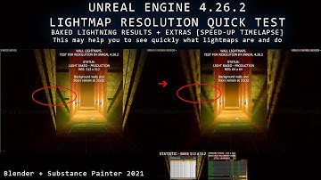 Unreal Engine 4.26 Lightmap Resolution Quick Test - This may help to see what lightmaps do - Long V1