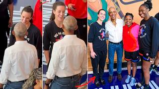 Caitlin Clark & Fever Stars Meet Barack Obama Before WNBA All-Star Practice ❤️
