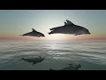 Dolphins at dawn | Three.js Animation