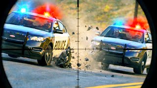Sniping POLICE Cars In GTA 5 Hits Diffrent | Euphoria Physics screenshot 2