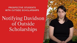How to Notify Financial Aid at Davidson College If You’ve Received Outside Scholarships