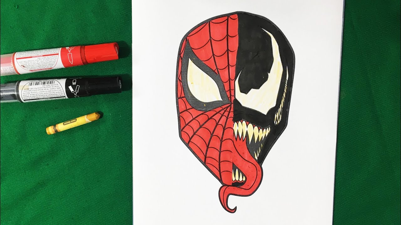 ArtStation - Spiderman vs Venom - Inktober Day 10