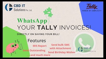 WhatsApp Your Tally Invoices & Much More