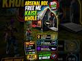 How To Open Arsenal Box Free 🔥 | Free Fire Secret Trick 2026 #shorts #freefire