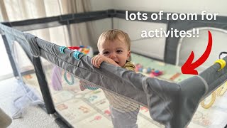 Upgrade that pack-n-play to a play pen giving you kid more room to play!!