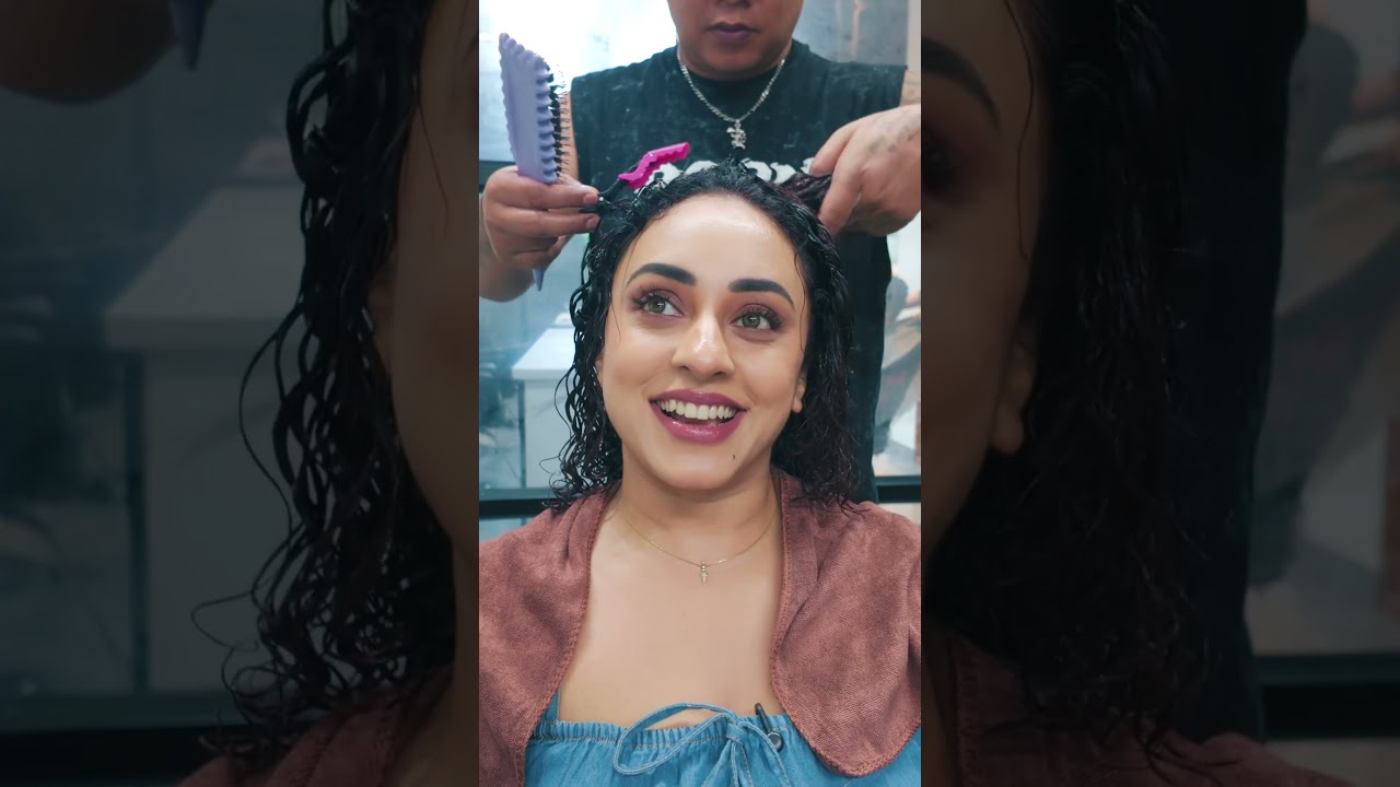 Before haircut 😴 / After haircut 🕺✨ #shorts #pearlemaaney #haircut