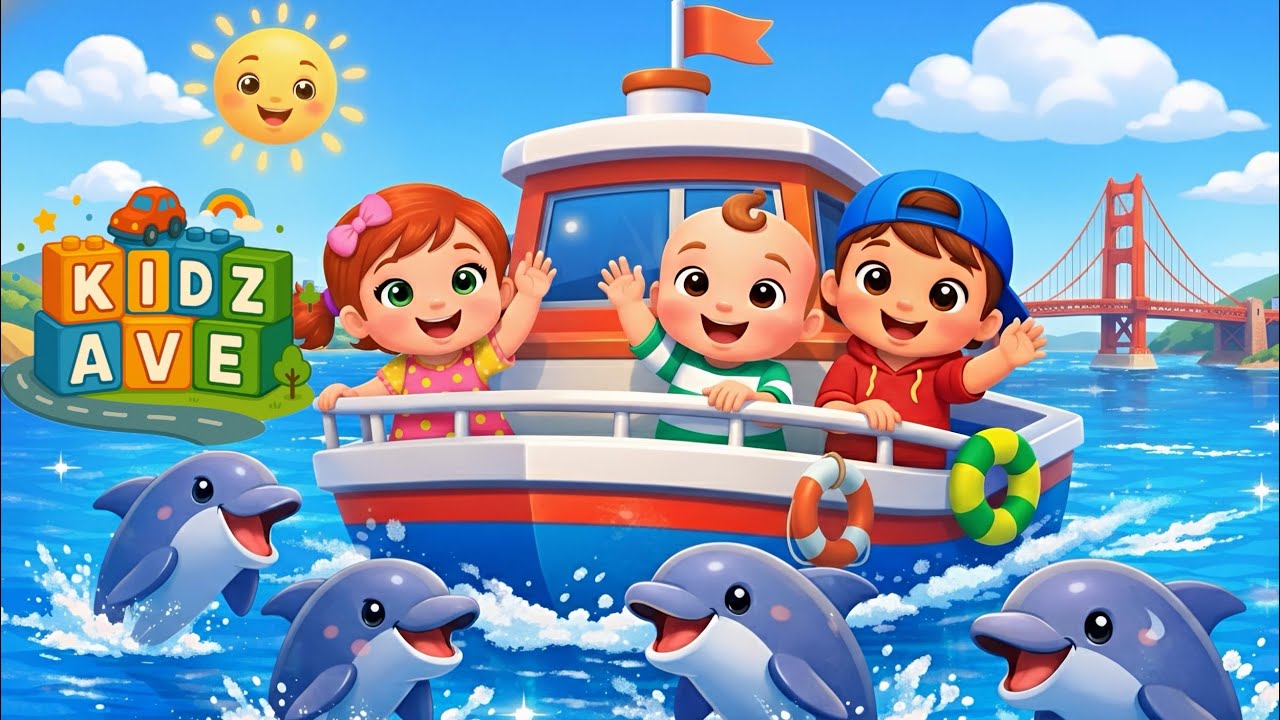 Golden Gate Bridge Song for Kids | USA Landmarks | Toddler Learning Video