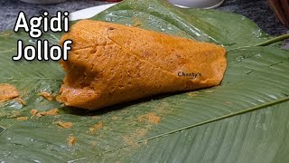 How to make Agidi Jollof at home with just  pap and stew