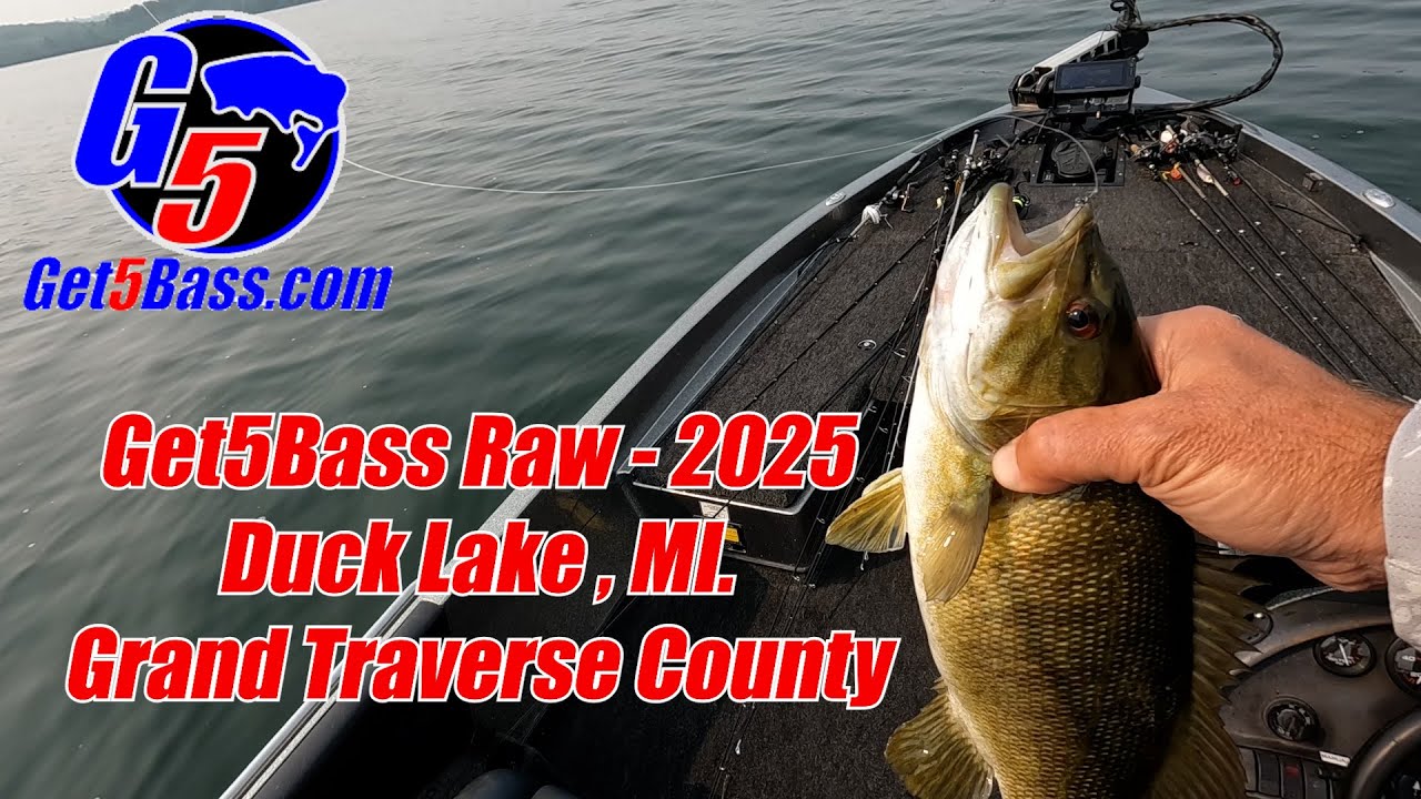 Get5Bass Raw 2025 – Duck Lake (Grand Traverse County), MI. #bassfishing #puremichigan #ducklake
