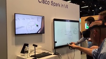 Our "Cisco Spark VR" booth at CiscoLive 2017