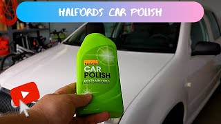 Halfords Car Polish and Shinemaseter M8S review
