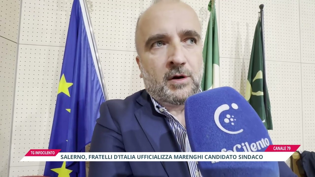 Comunali a Salerno: Fratelli d'Italia ufficializza Marenghi candidato sindaco