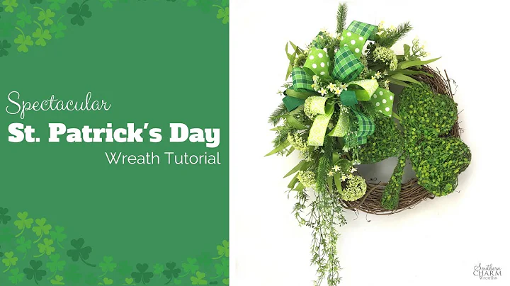 St. Patrick's Day Wreath | Shamrock Wreath | Grapevine Wreath Tutorial