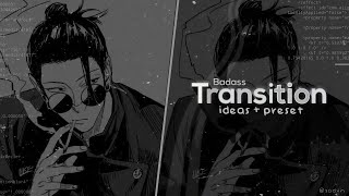 Badass transition ideas + preset | • alightmotion • pt*2