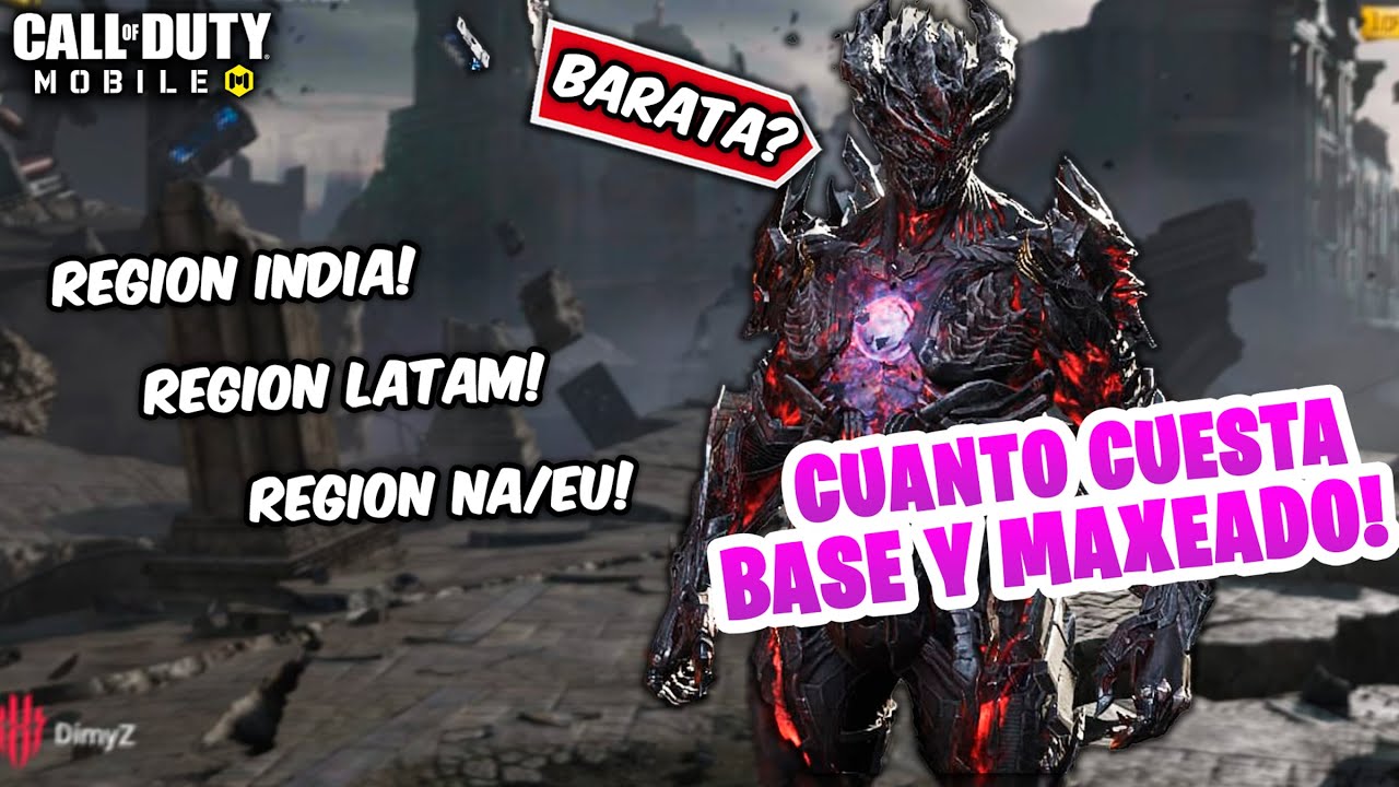 ESTO CUESTA EN CADA REGION!! RULETA LAZARUS MITICO PLAGA GALACTICA COD MOBILE | Dimitry