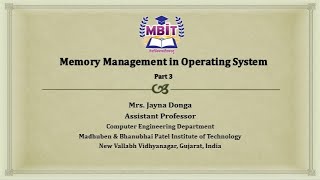 Memory Management in Operating System Part 3
