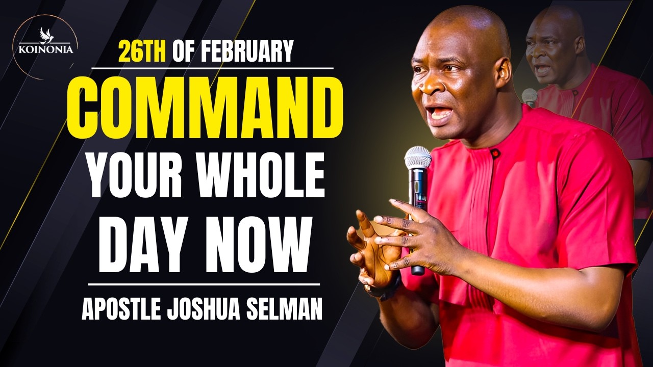 EARLY MORNING COMMAND FOR GOD'S PROTECTION! 🔥 Powerful Morning Prayer | Apostle Joshua Selman