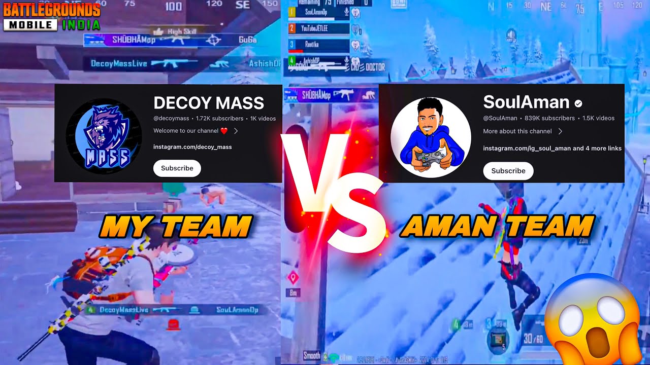 Soul Aman Team vs My Team 🔥 | Intense Event Fight 💥 Watch Till End | No ...