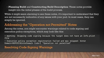 How to Handle Unexpected Notes from pod lib lint in CocoaPods