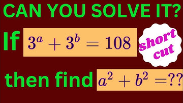 Learn How To Solve In Easyway!Math Olympiad Questions!!