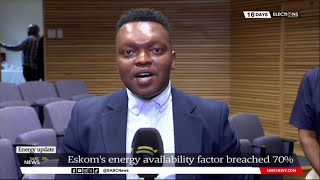 Energy Crisis | Eskom's energy availability factor breaches 70% mark: Eric Shunmagum