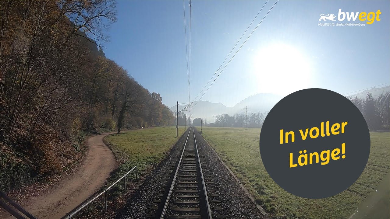 Führerstandsmitfahrt von Bad Krozingen nach Münstertal mit bwegt