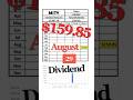 MSTY Dividend Log 8/29/25 #shorts #MSTY #stocks #高配当 #Bitcoin #coveredcall #MicroStrategy