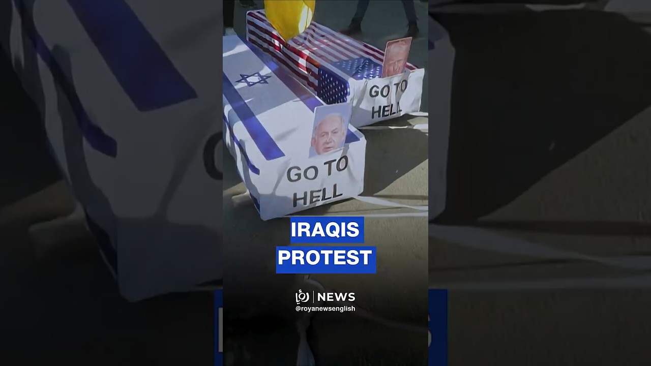 Iraqis protest US, ‘Israel’ outside Iranian embassy