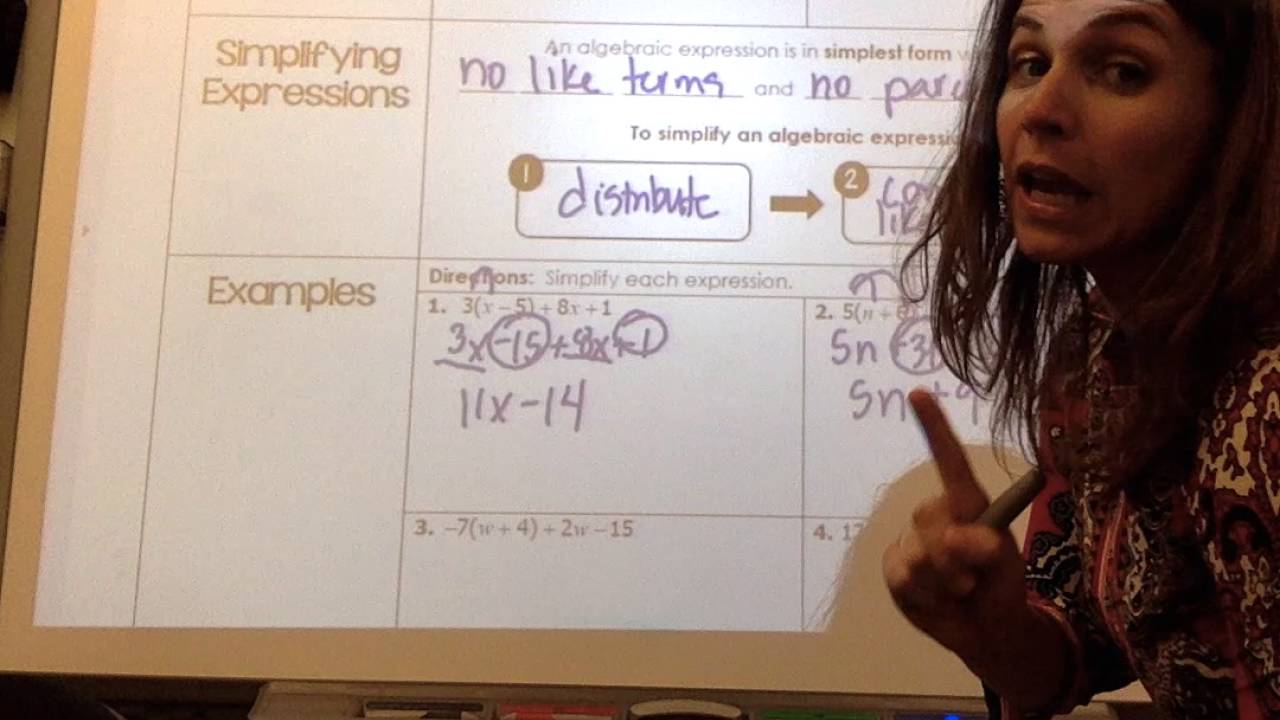 simplifying expressions - YouTube