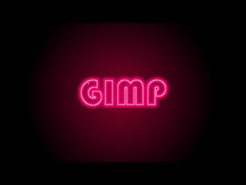 GIMP Tutorial - Neon Light Text Effect | Photoshop Alternative | #