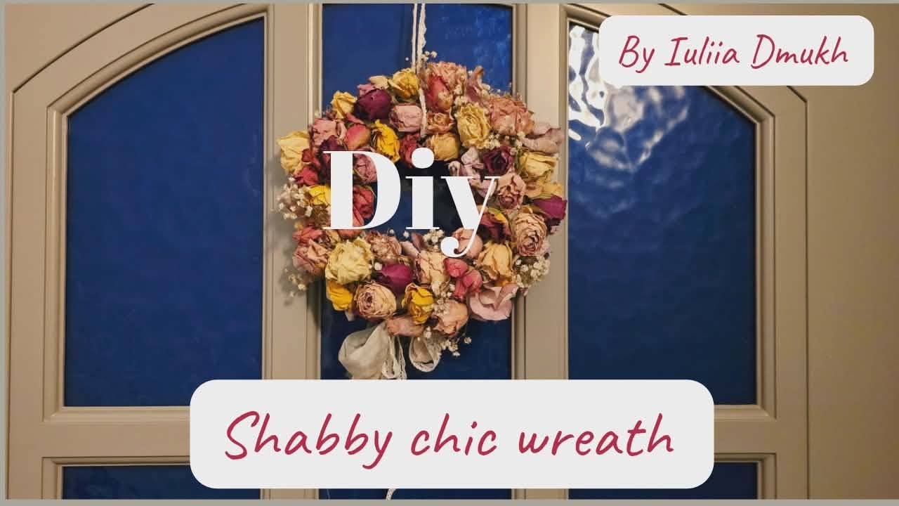 DIY/ How to make Summer Dried Flower Wreath